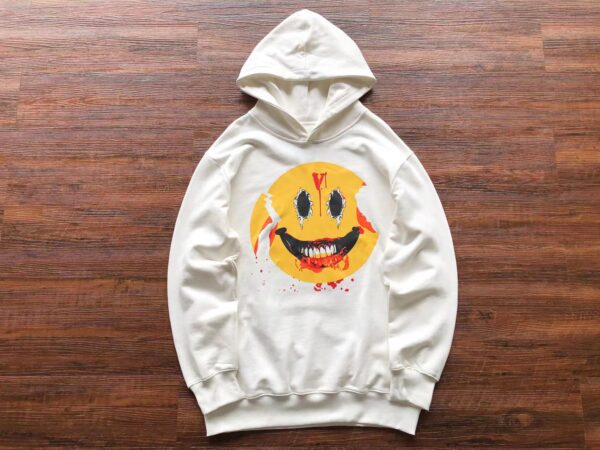 Vlone Drippy Smile White Hoodie