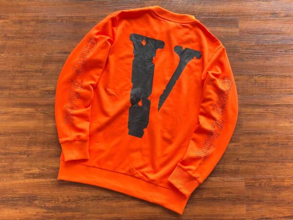 Vlone Orange Long Sleeve Sweatshirt